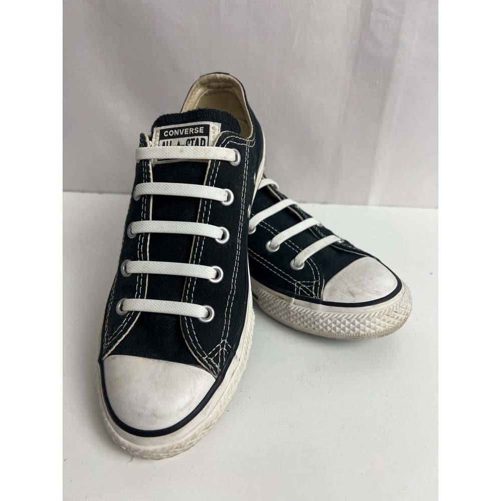Converse Chuck Taylor All Star Low Top Black Canvas Sneakers 3J235 Youth Size 3